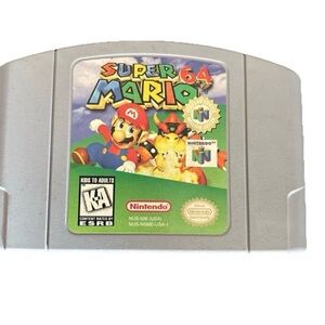 Nintendo Super Mario 64 Cartridge - Silver